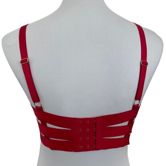Victoria's Secret Red Strappy Bra - Picture 4 of 12